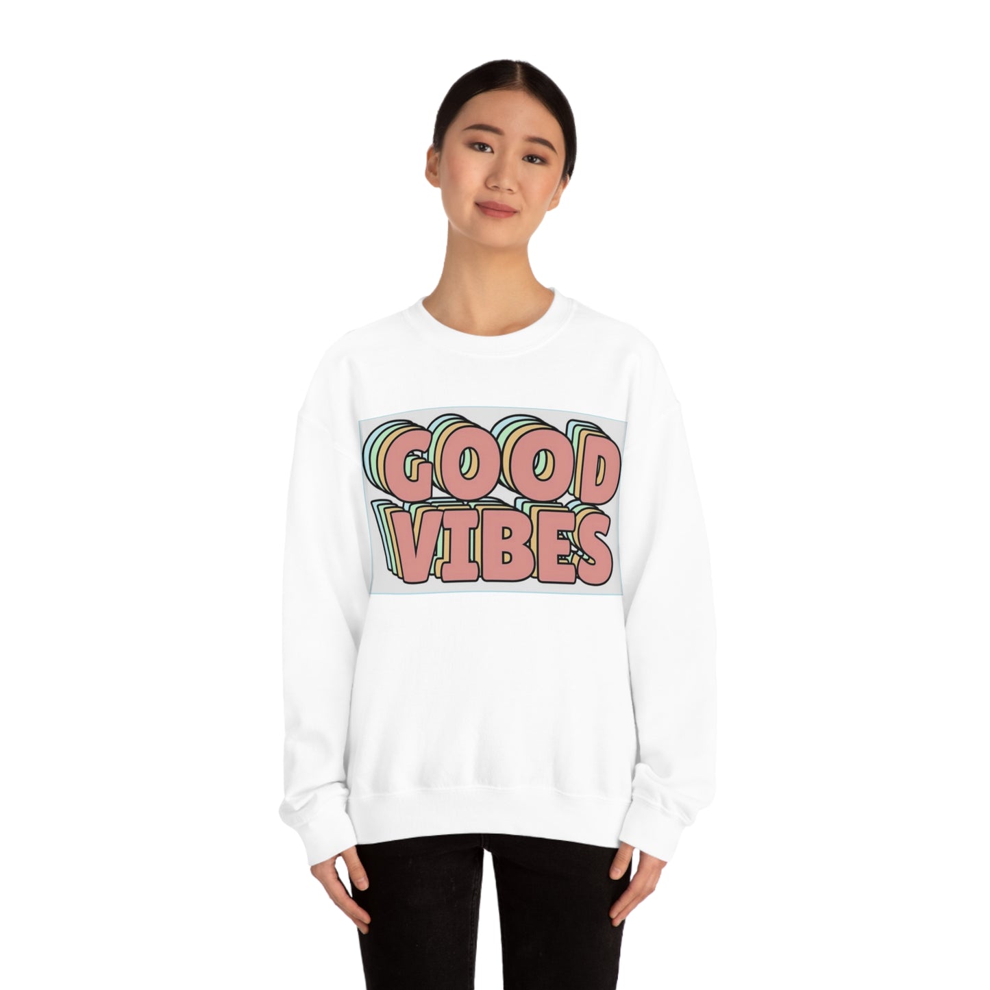 Good Vibes 3D Crewneck Sweatshirt