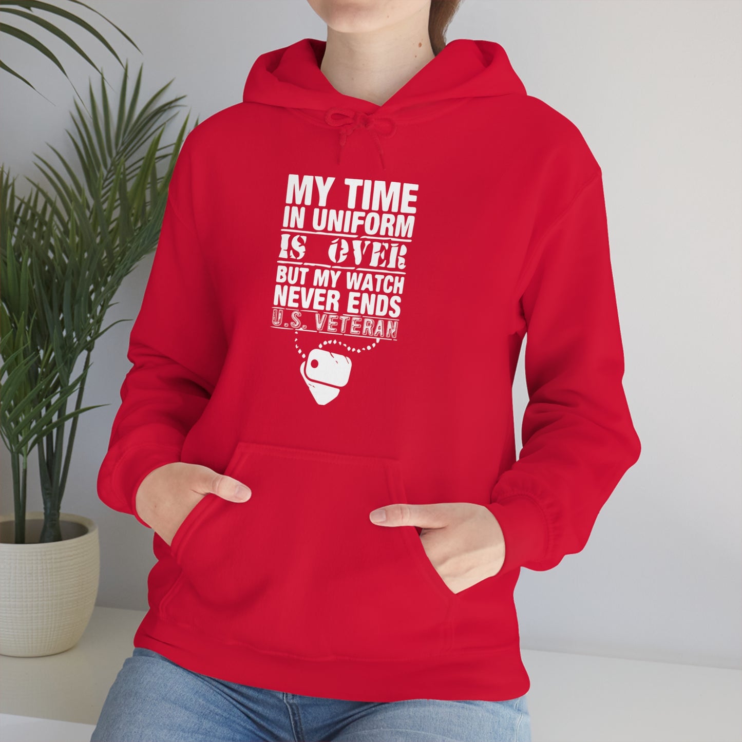 my time in uniform is over Hoodie