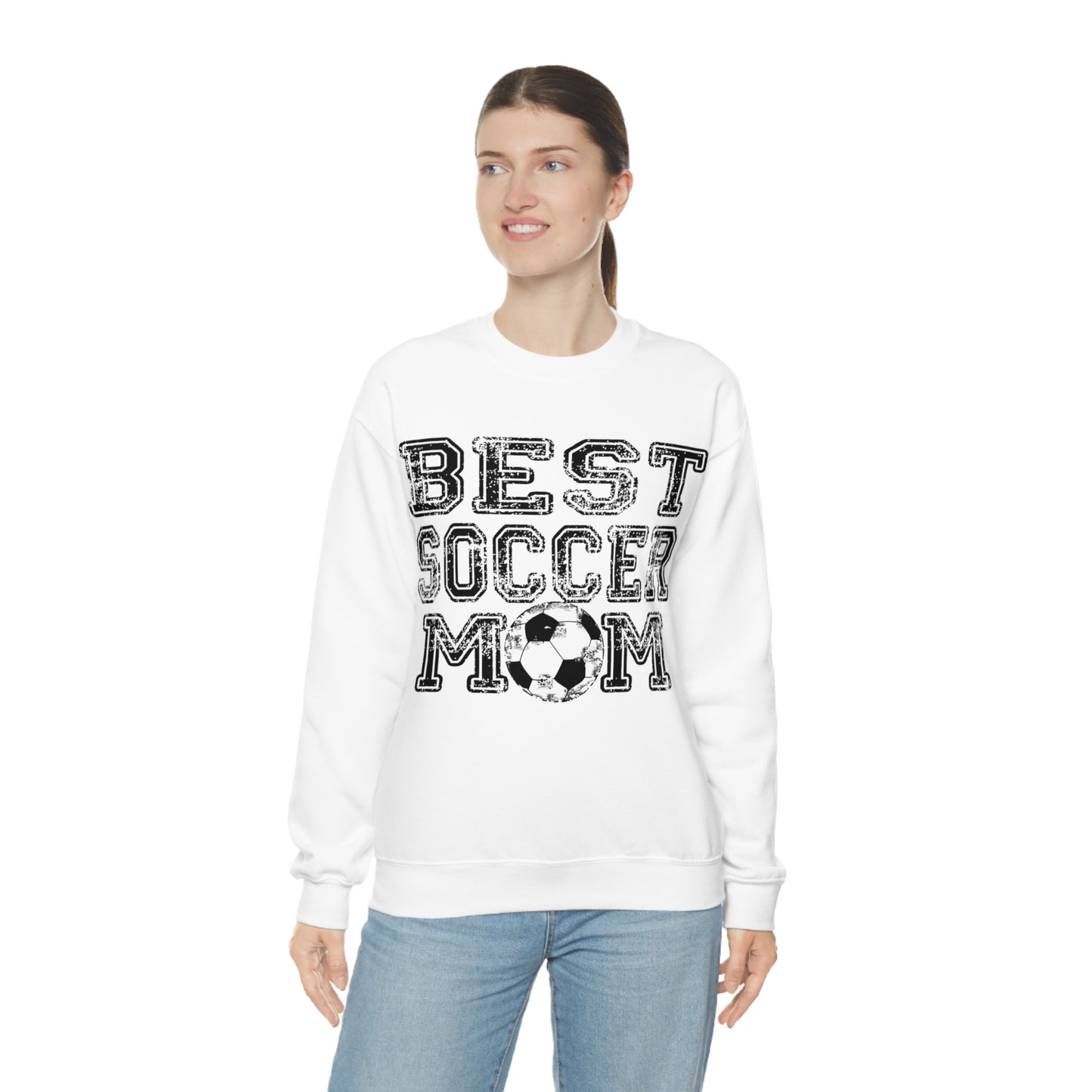 Best soccer mom Crewneck Sweatshirt