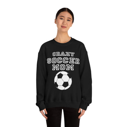 Crazy soccer mom Crewneck Sweatshirt