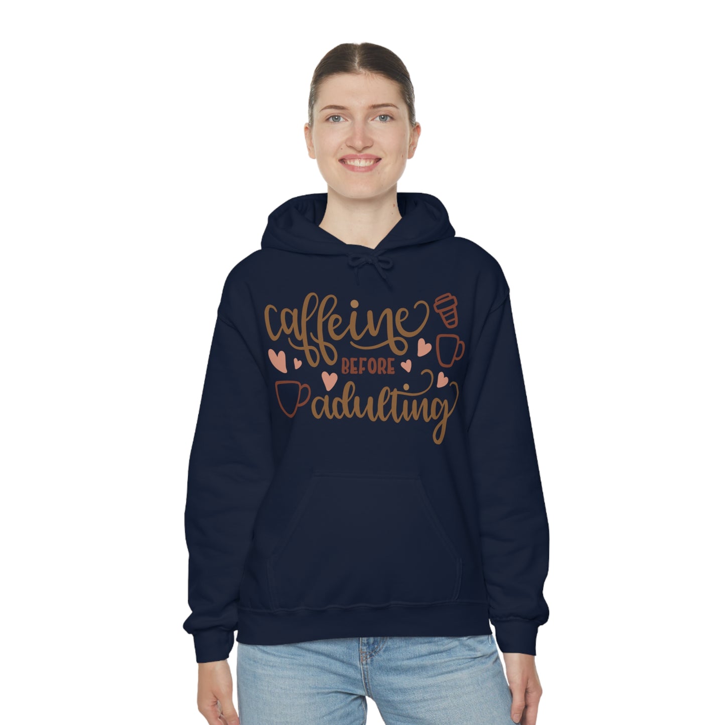 Caffeine before adulting Hoodie