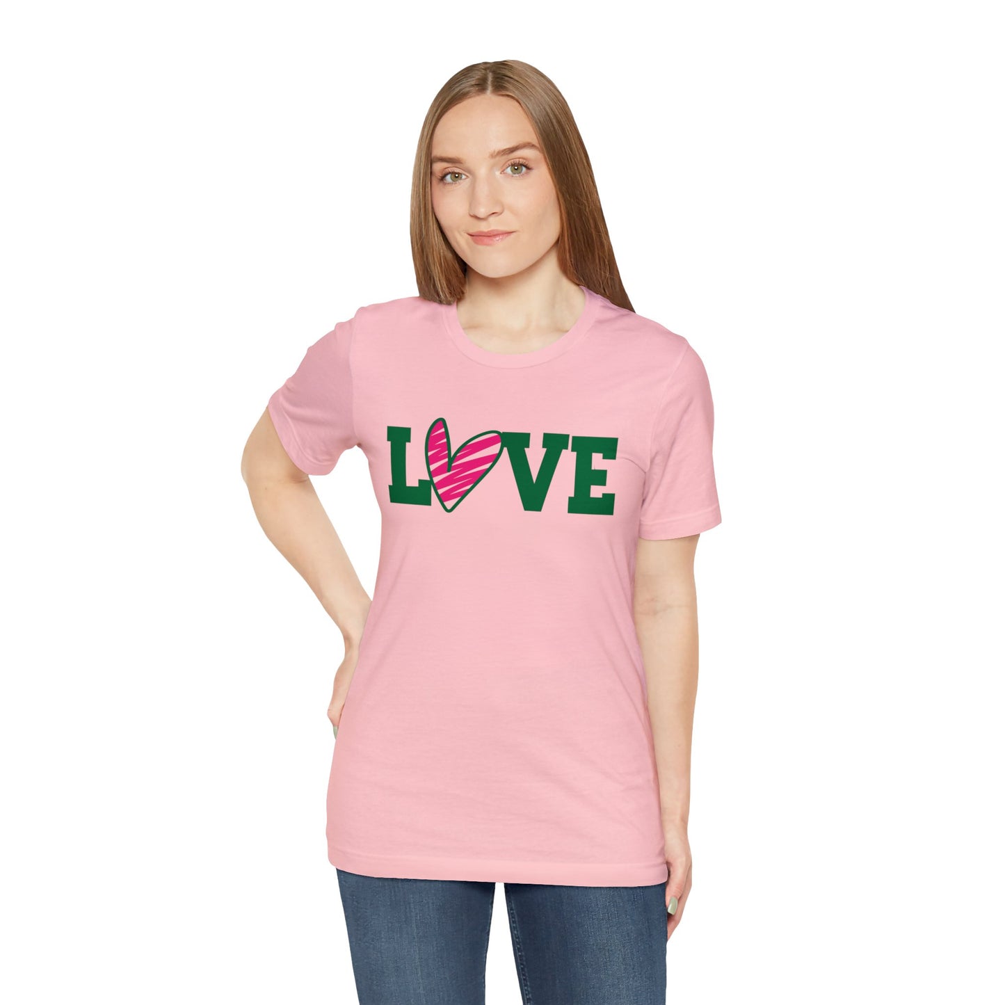 Love stripped heart T-Shirt