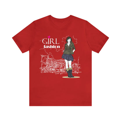 Girl with fashion T-Shirt