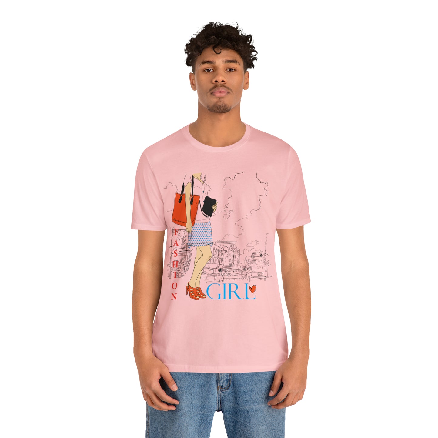 Fashion girl with a bag T-Shirt