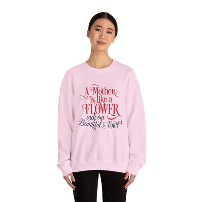 Mother-Is-Like-a-Flower Crewneck Sweatshirt