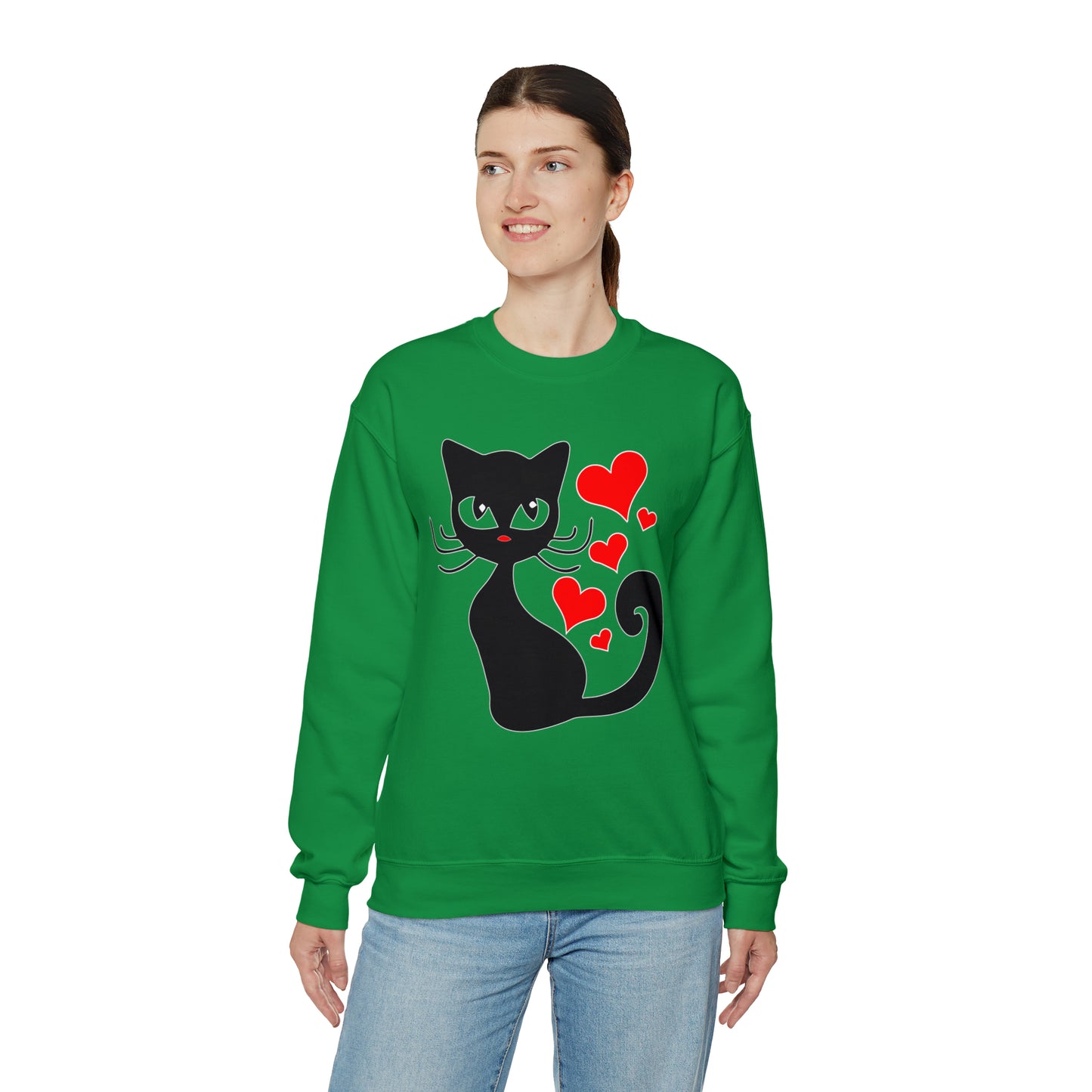 Sexy black cat Crewneck Sweatshirt