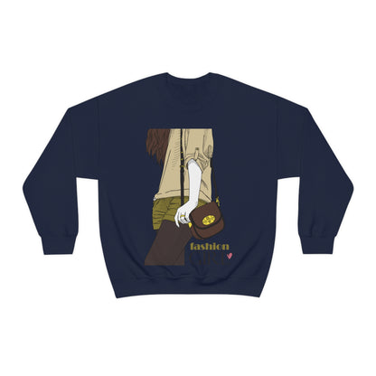 Fashion girl Crewneck Sweatshirt