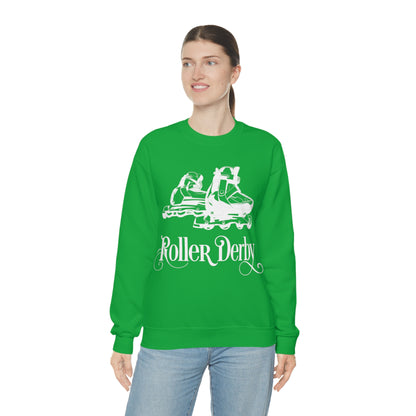 Roller_Derby Crewneck Sweatshirt