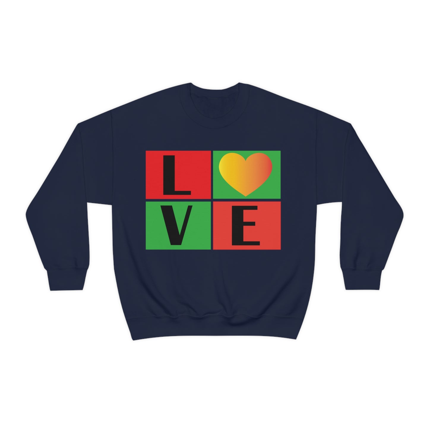 Love Squares Crewneck Sweatshirt