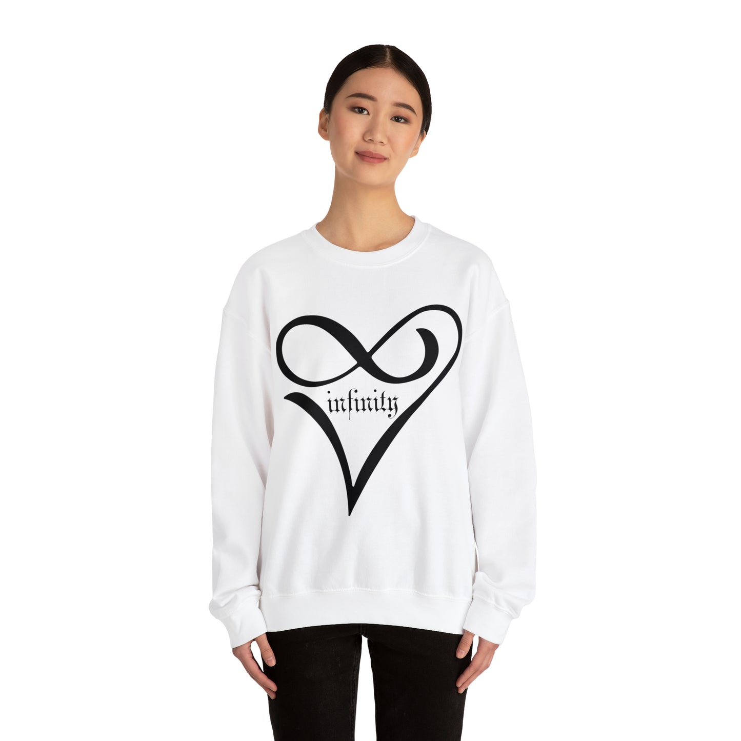 Infinity Heart symbol Crewneck Sweatshirt