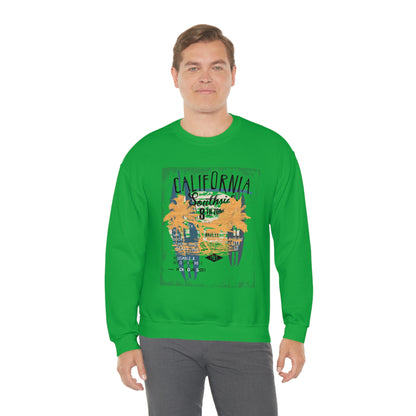 Cali SouthSide Surf Crewneck Sweatshirt