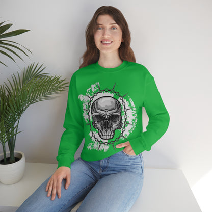 Skull Chain Splatter Crewneck Sweatshirt