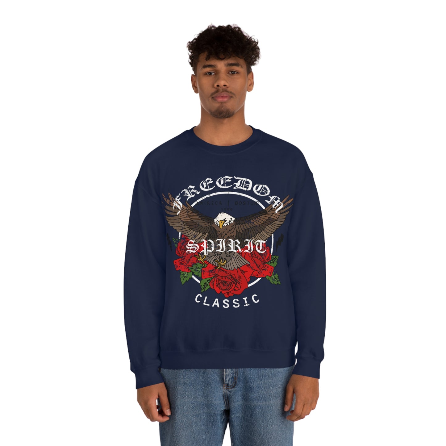 Freedom Spirit Eagle Crewneck Sweatshirt