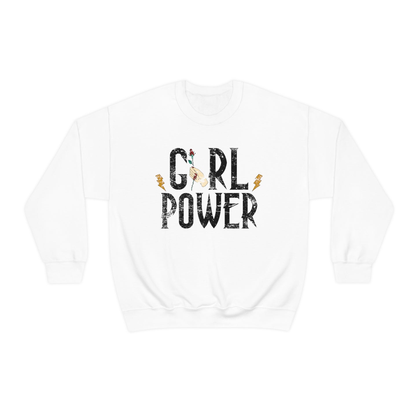 Girl Power Rocks Crewneck Sweatshirt