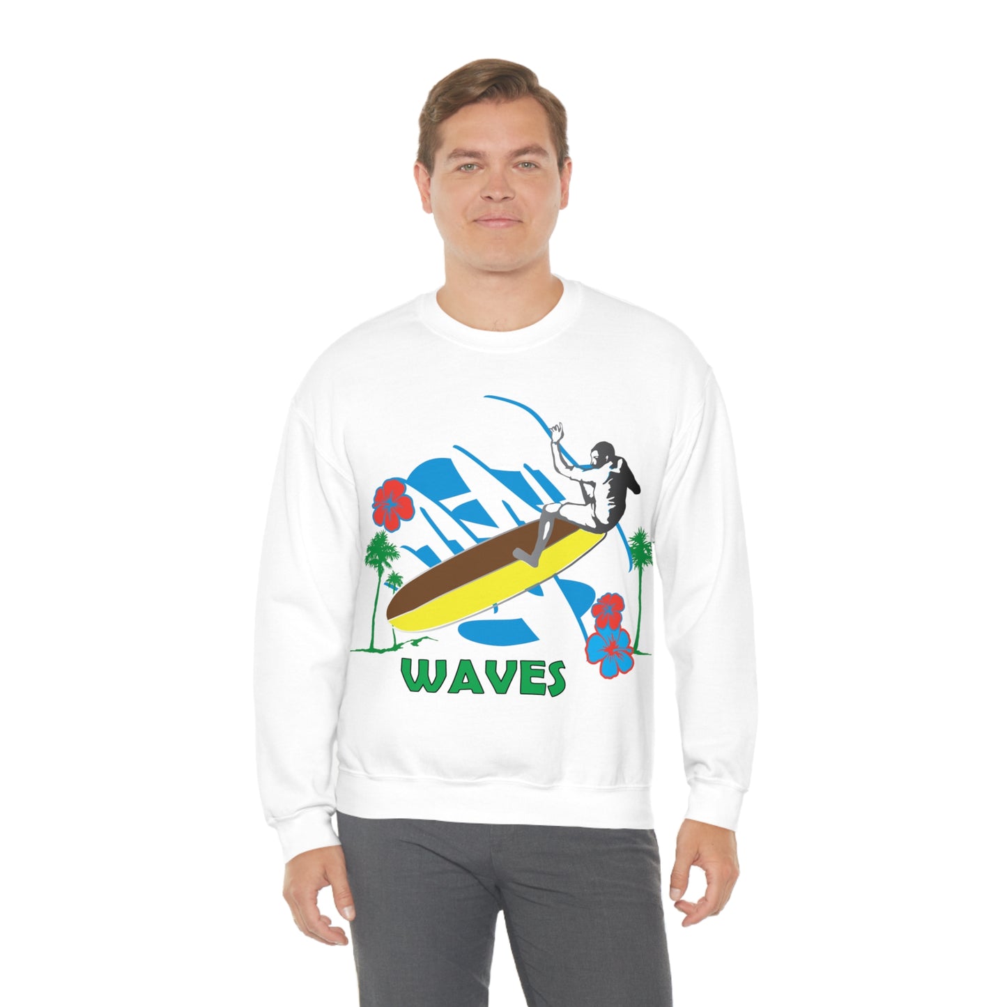 Wave Catching Crewneck Sweatshirt