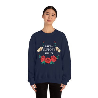 Girls Support Girls Crewneck Sweatshirt