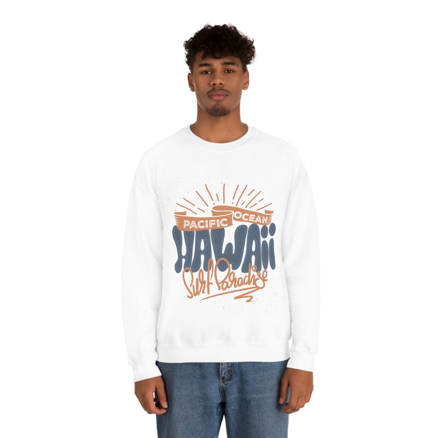 Hawaii Surf Paradise Crewneck Sweatshirt