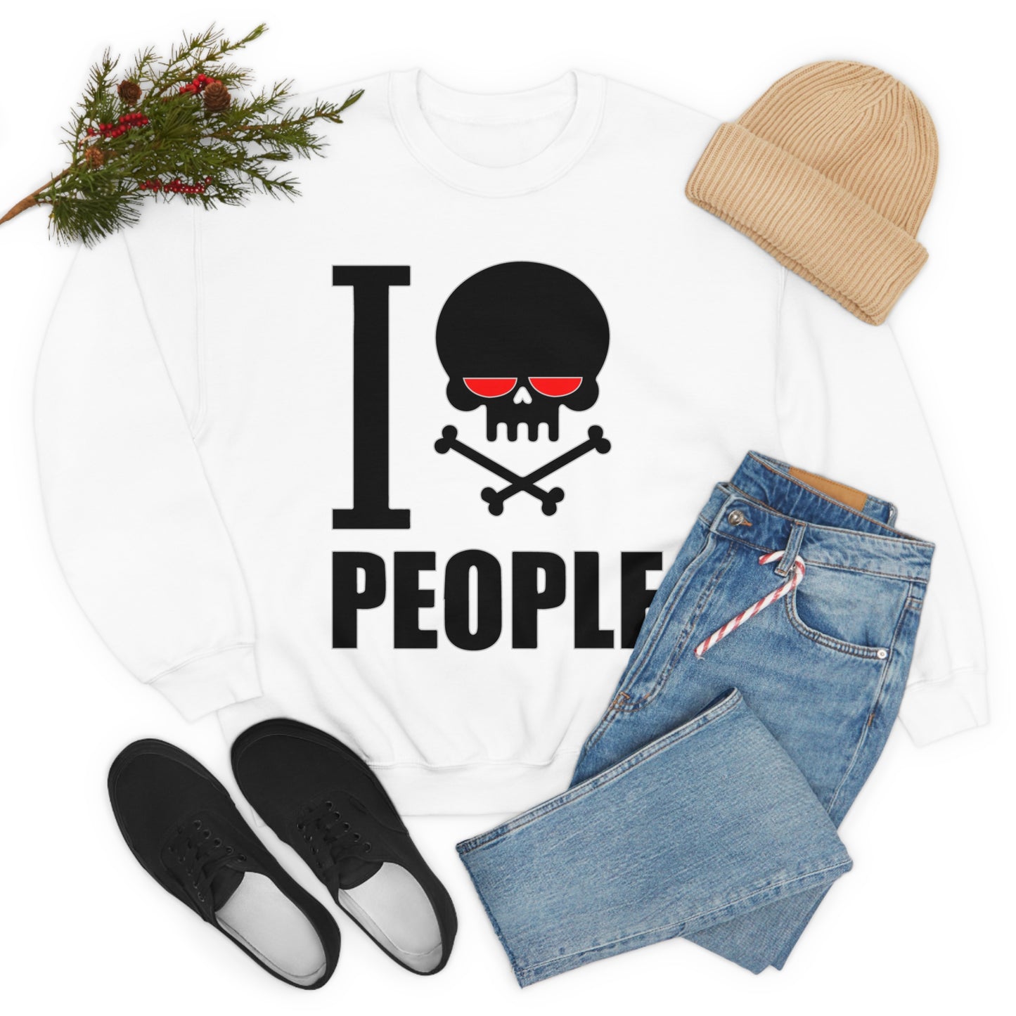 I hate people Crewneck Sweatshirt