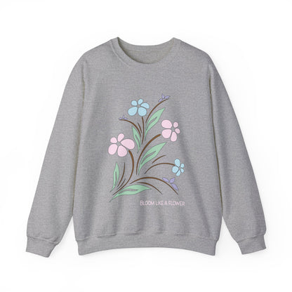 Bloom like a flower Crewneck Sweatshirt