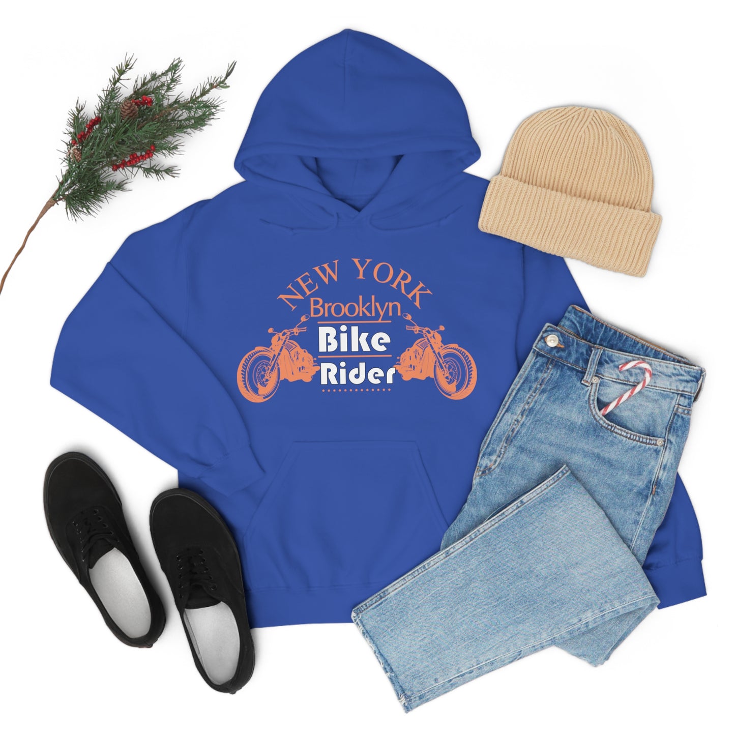 Brooklyn Bike rider Hoodie