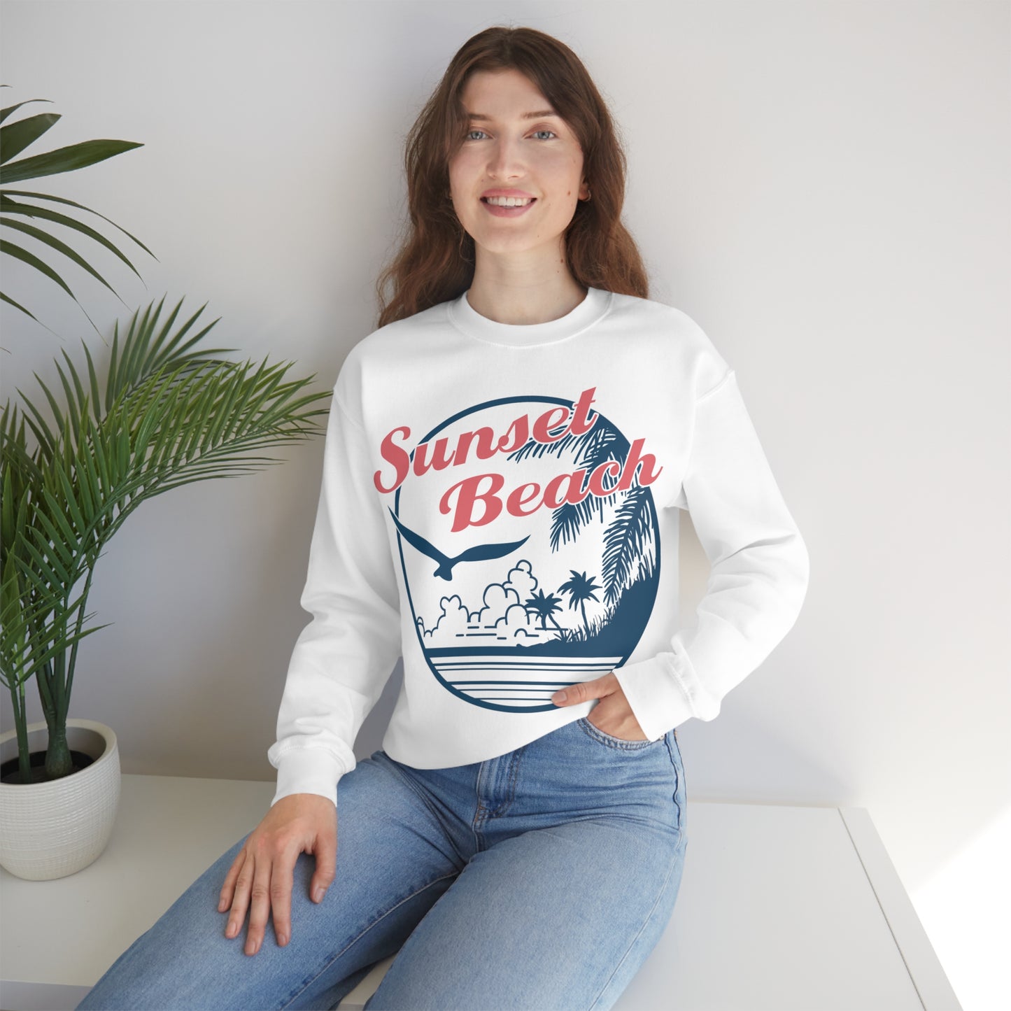 Sunset Beach Crewneck Sweatshirt