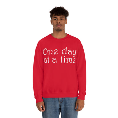 One-Day-at-a-time Crewneck Sweatshirt