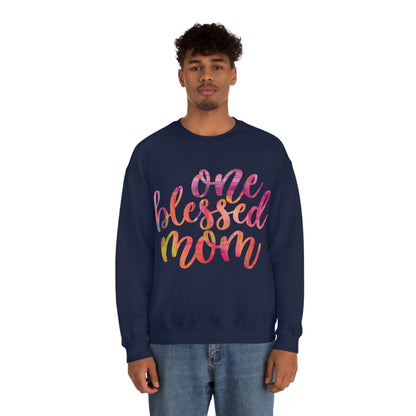 One blessed mom Crewneck Sweatshirt