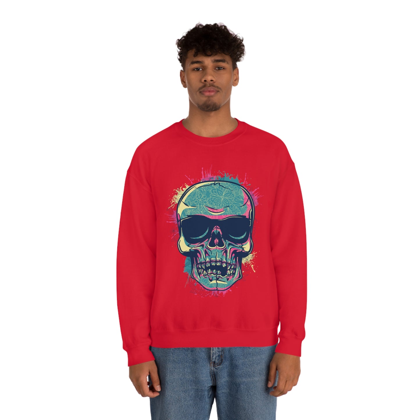 South Beach Skull Crewneck Sweatshirt