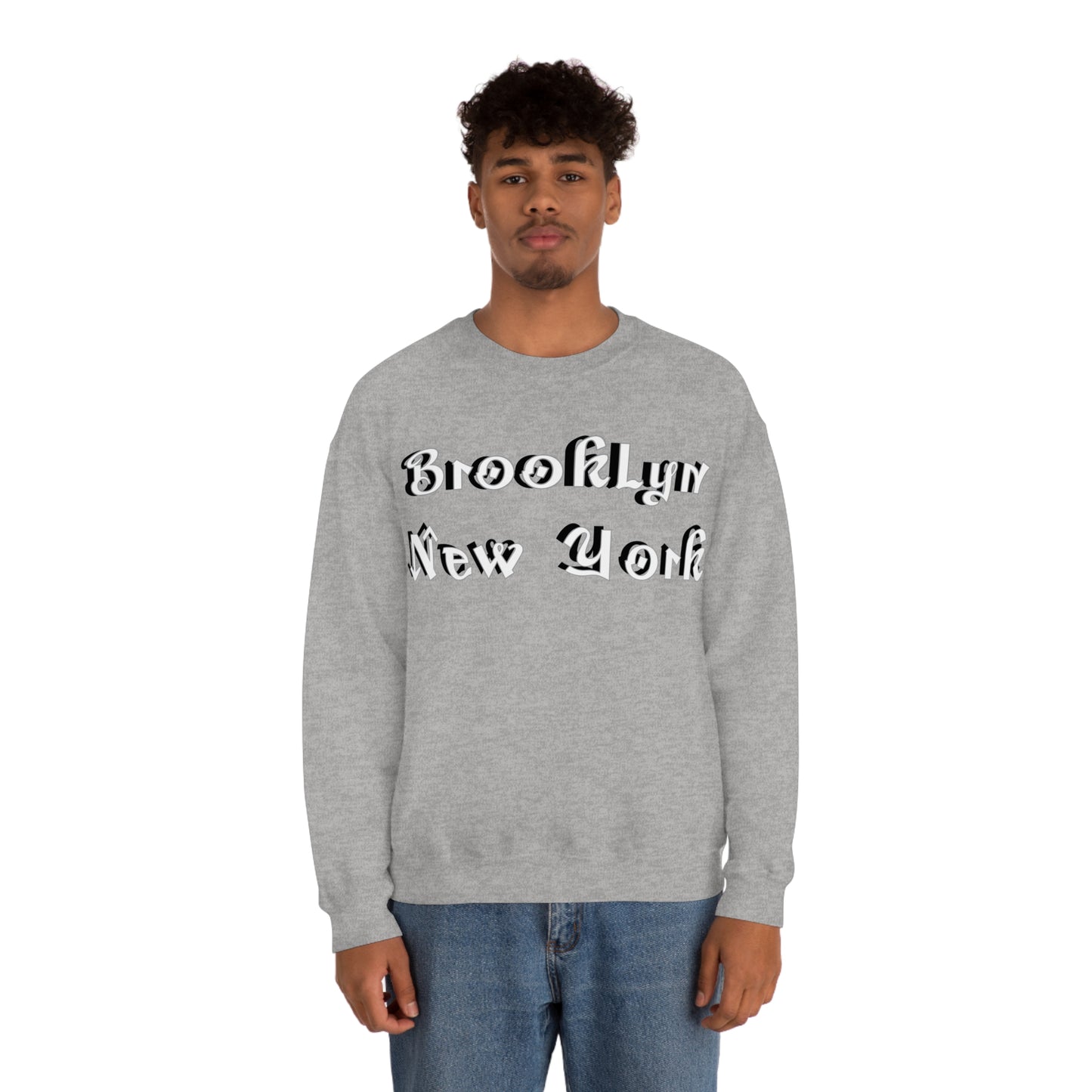 Brooklyn New York Graffitti Crewneck Sweatshirt