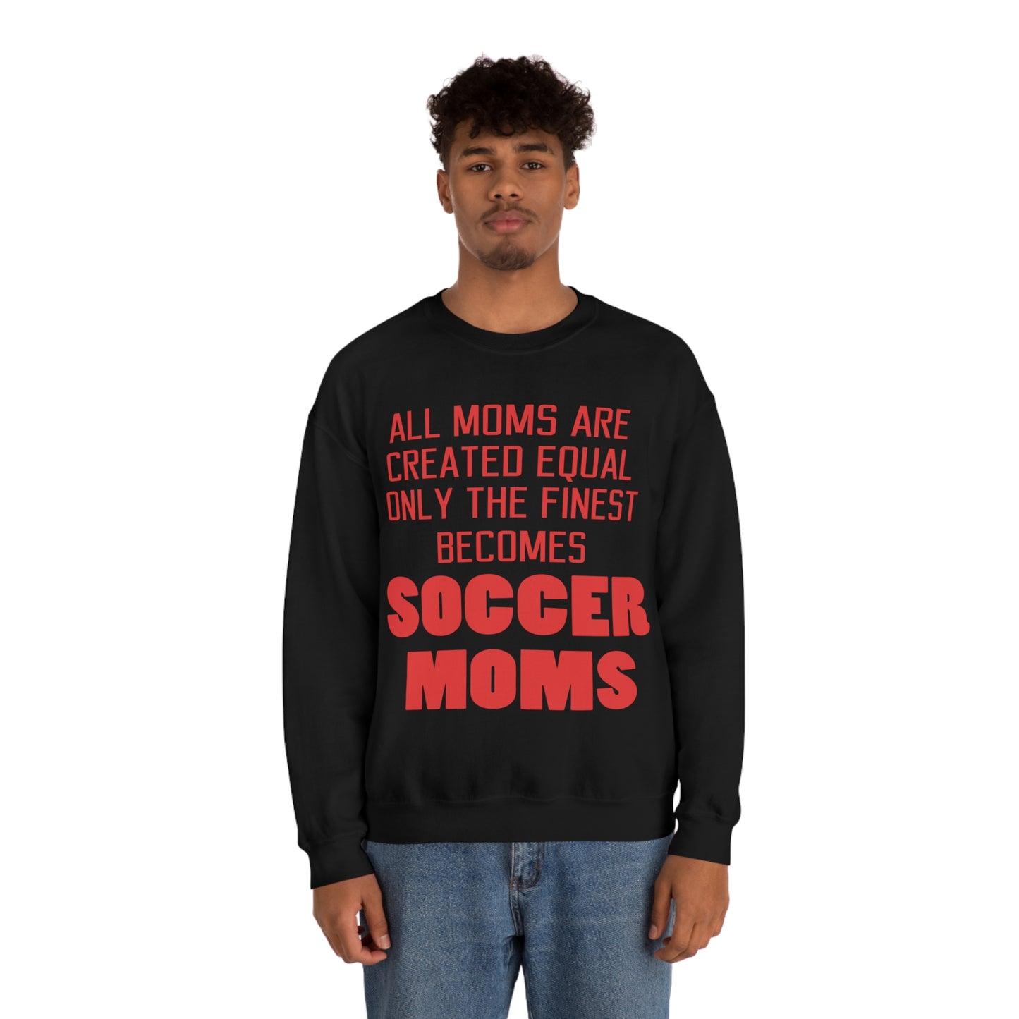 Finest soccer mom Crewneck Sweatshirt