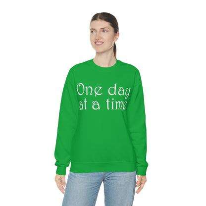 One-Day-at-a-time Crewneck Sweatshirt