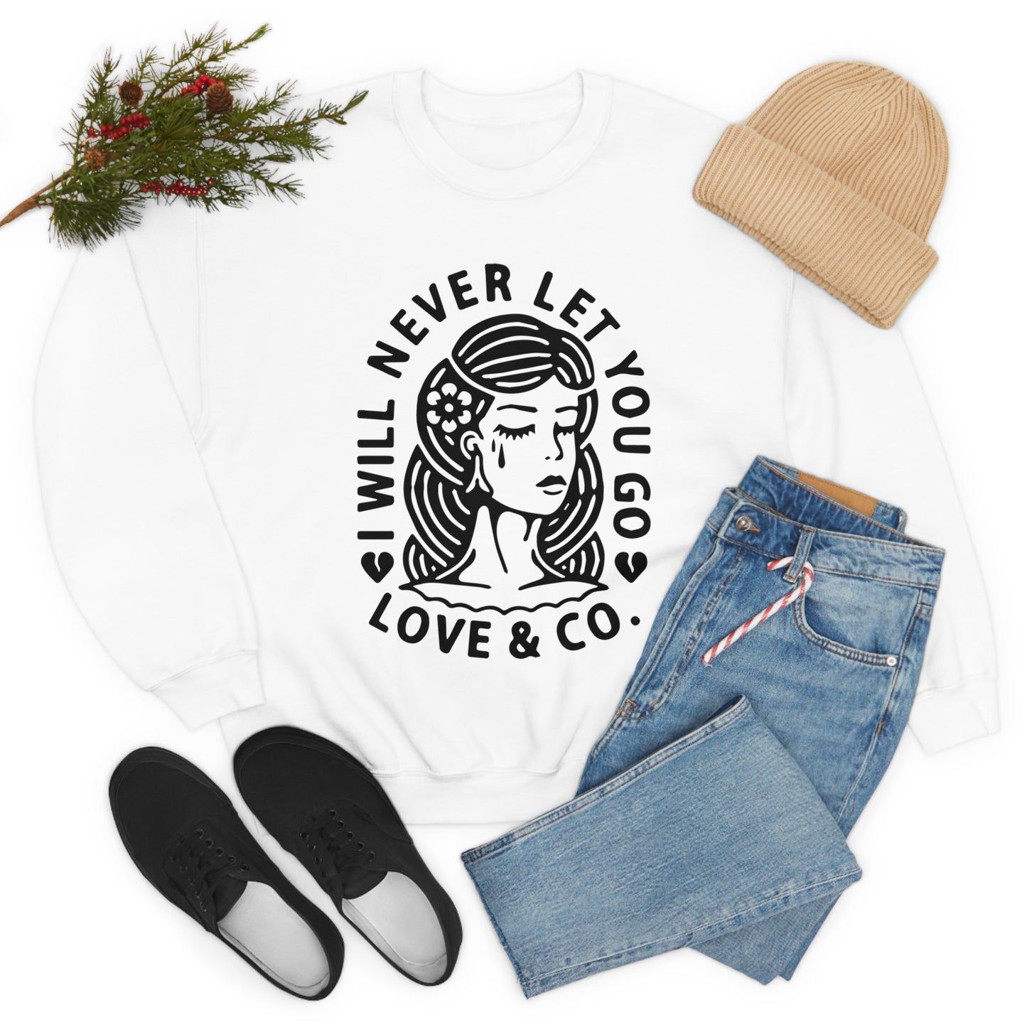 Never let you go Crewneck Sweatshirt