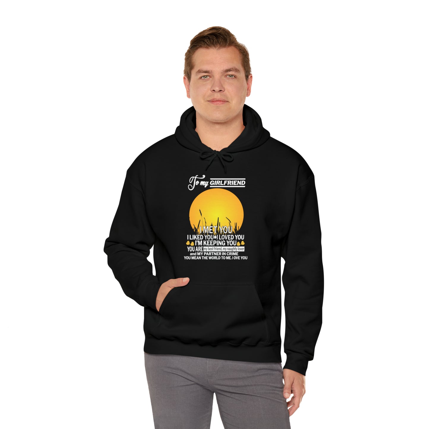 My girlfriend means the world to me Hoodie