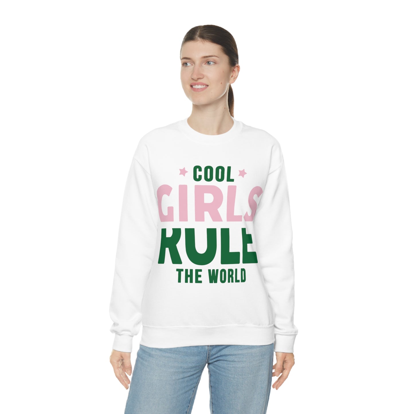 girls rule Crewneck Sweatshirt