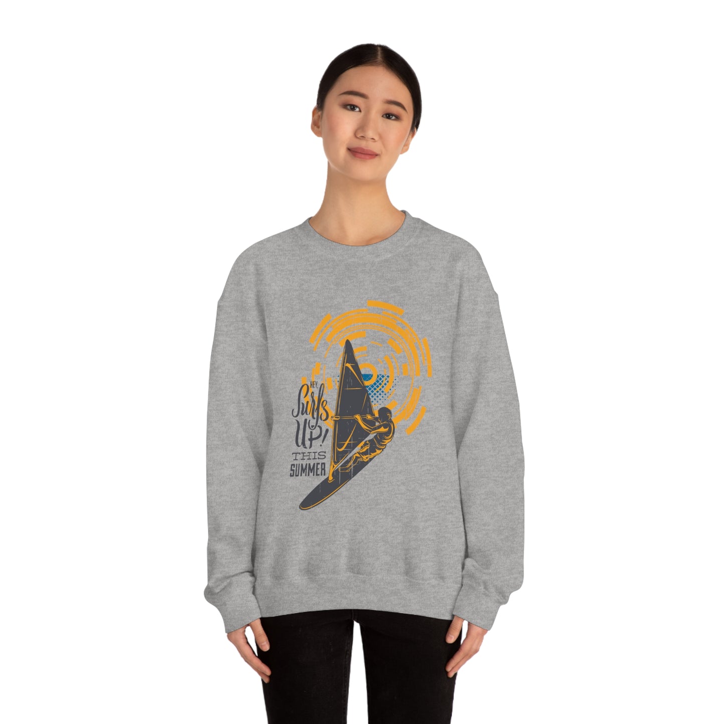 Surfs Up This Summer! Crewneck Sweatshirt