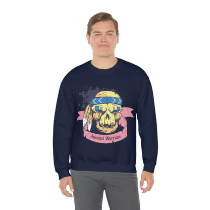 Ancient Warrior Skull Chief Crewneck Sweatshirt