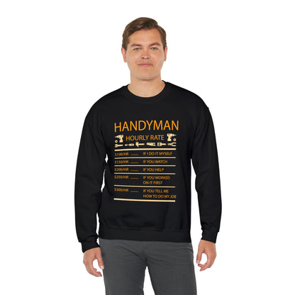 Handyman Hourly Crewneck Sweatshirt