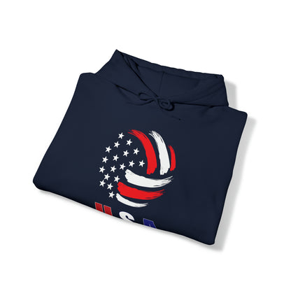 USA Volleyball Flag Hoodie