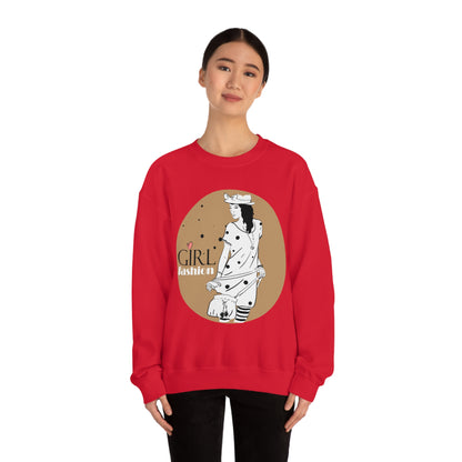 Polka dot Girl fashion Crewneck Sweatshirt