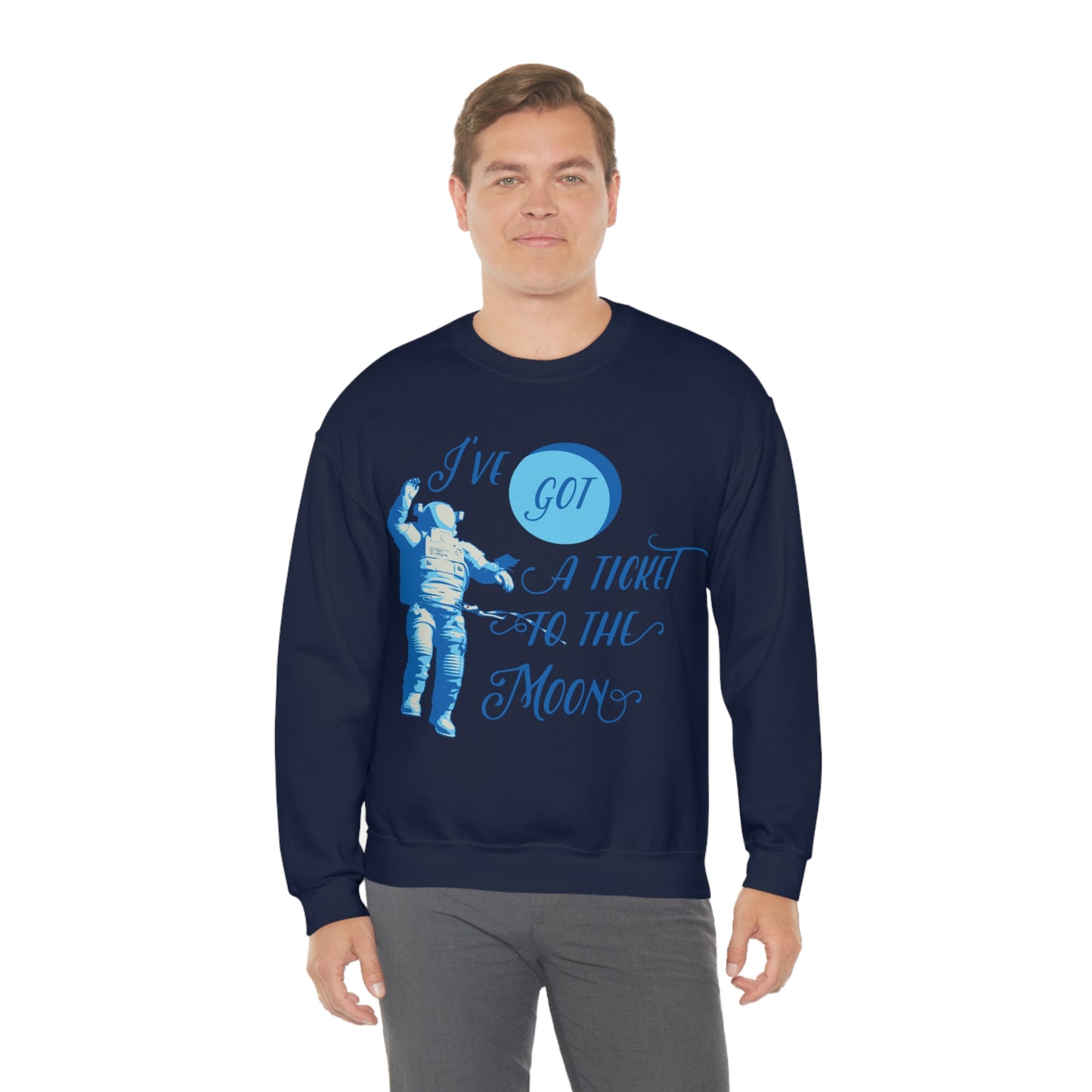 Got a ticket to the moon Crewneck Sweatshirt