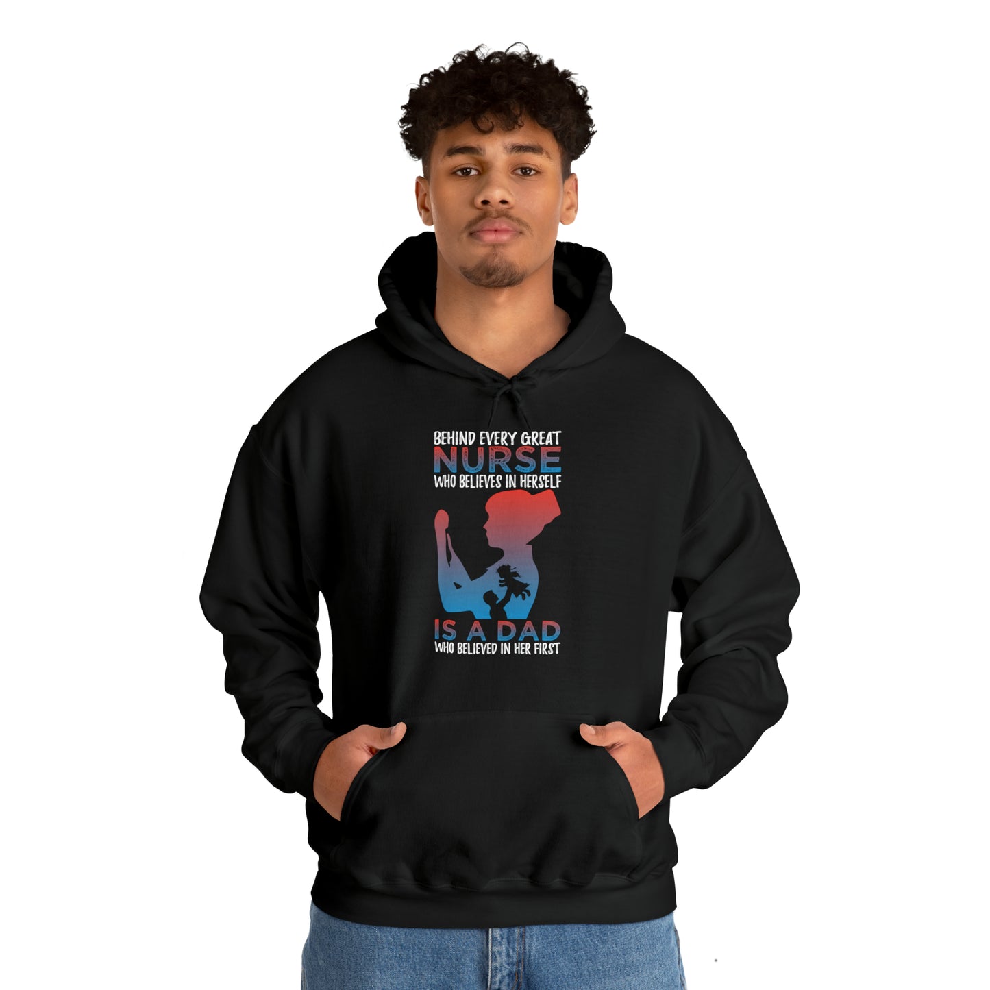 Dad believes in a daughter nurse Hoodie