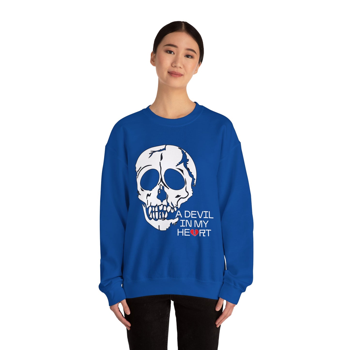 A devil in my heart Crewneck Sweatshirt