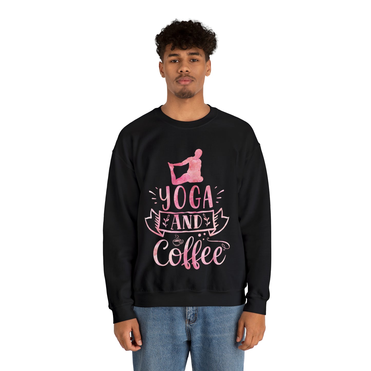 Yoga And Coffee Crewneck Sweatshirt