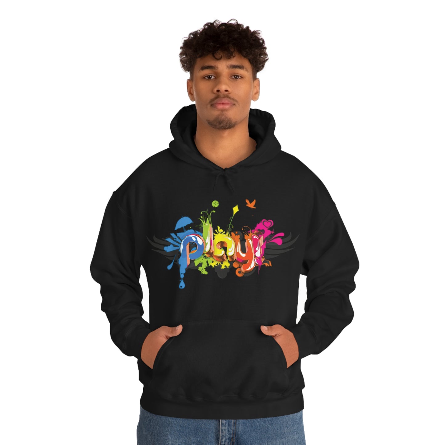 Play colorful graffiti Hoodie