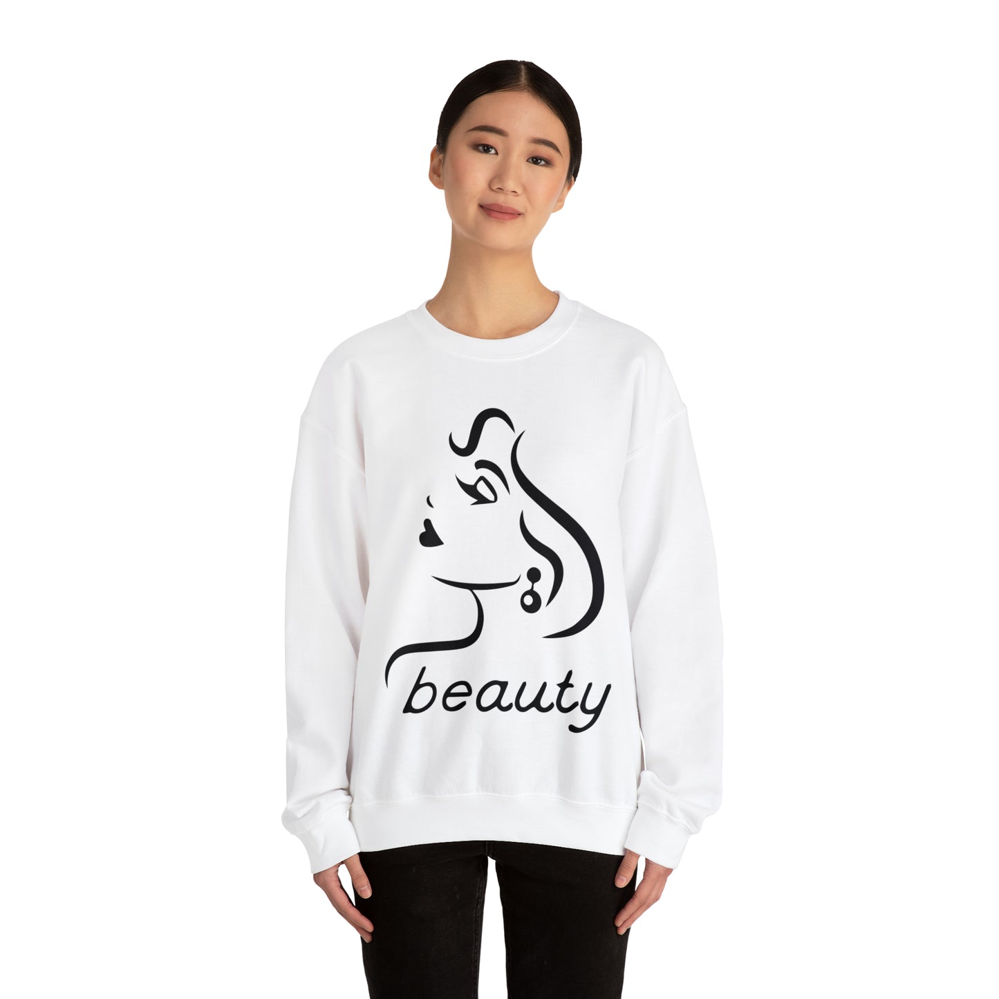 Beauty is woman Crewneck Sweatshirt