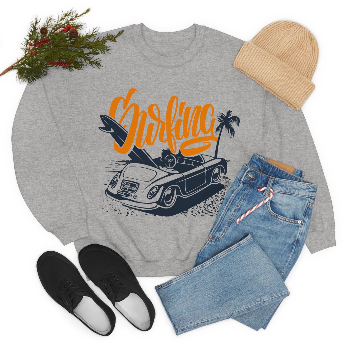 Surfing Cruiser Crewneck Sweatshirt