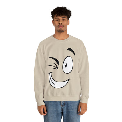 Winked eye face Crewneck Sweatshirt