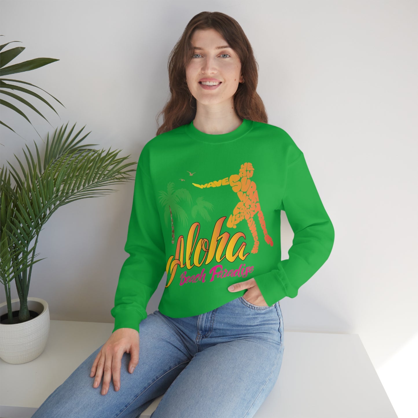 Aloha Beach Paradise Crewneck Sweatshirt