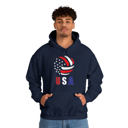 USA Volleyball Flag Hoodie