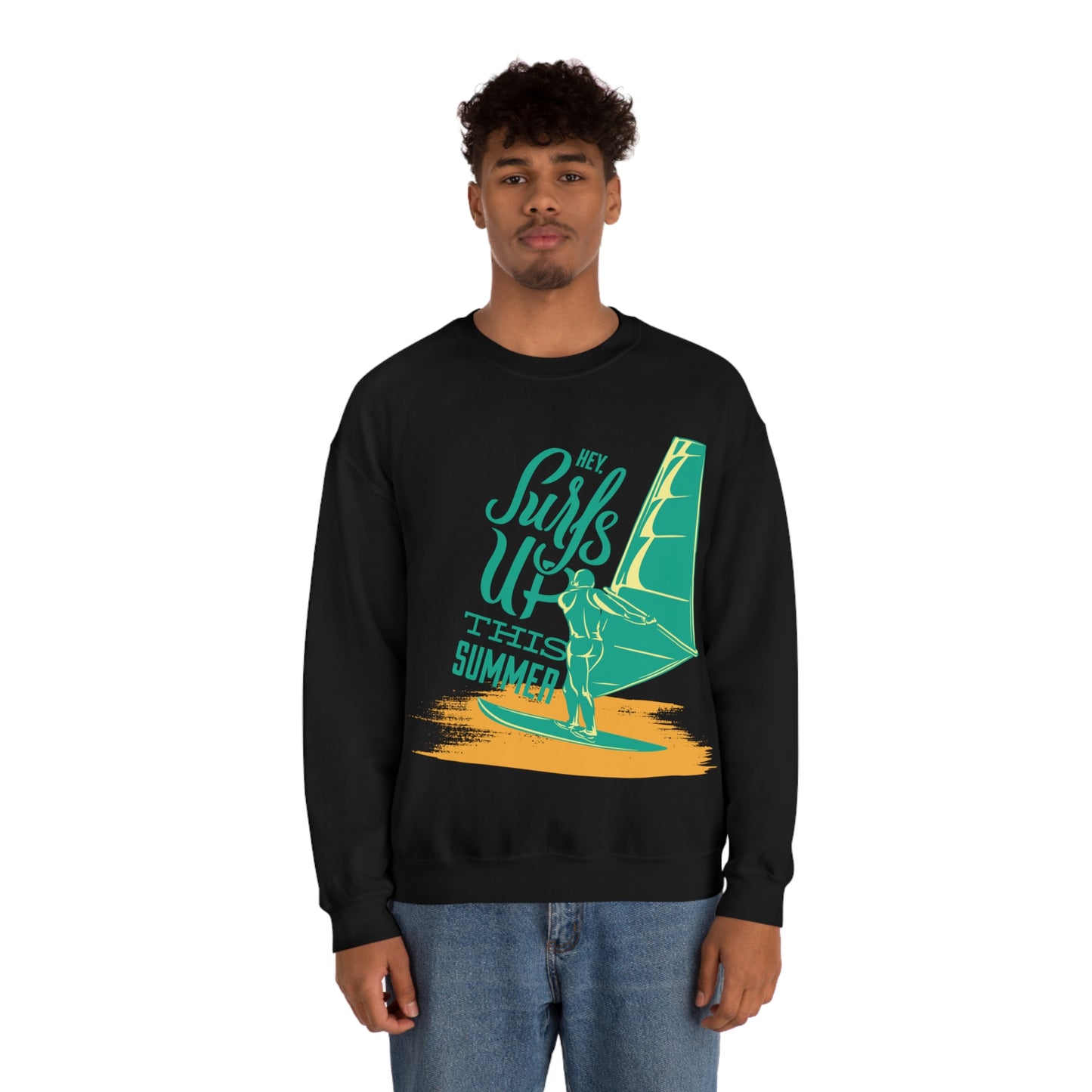 Hey Surfs Up Crewneck Sweatshirt